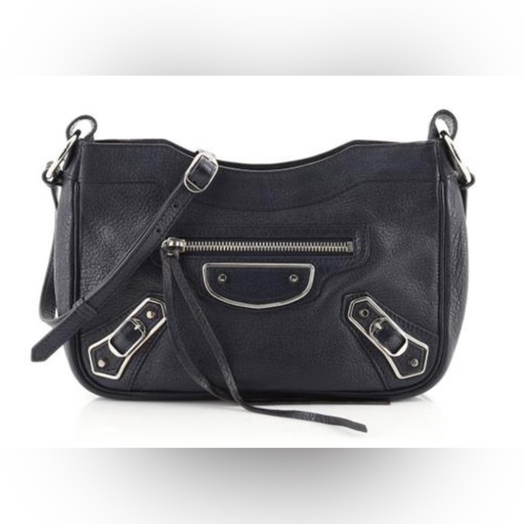 Balenciaga Hip Classic Metallic Edge Leather Cross Body Bag - Picture 5 of 5